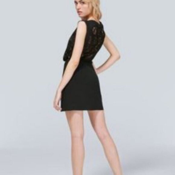 NEW Aritzia Wilfred Sablons 100% Silk Floral Lace Ivory Dress Size 6 - Picture 5 of 16